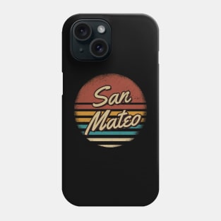 San Mateo Vintage Text Phone Case