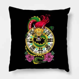 I-Ching Dragon Pillow