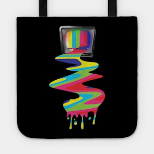 Video Killed The TV Star - Glitch Art Tote