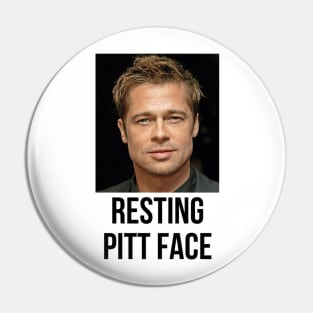 Resting Pitt Face Pin