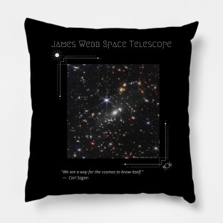 James Webb Space Telescope First Image - Sagan Quote Pillow