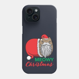 Meowy Christmas fro Santa Cat Phone Case