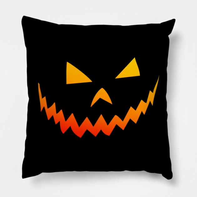 Jack O Lantern Pillow by Bunnuku