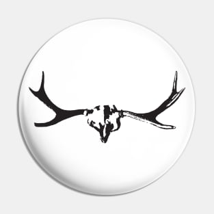 Antlers Black Pin