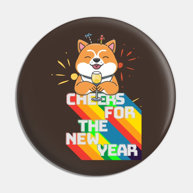 Cheers for the New Year Pin by Cheeky BB