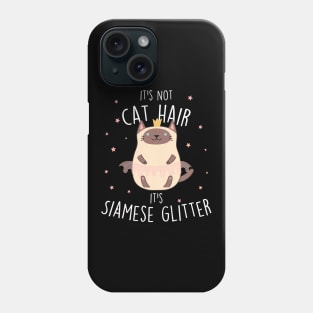 Siamese Cat Glitter Phone Case