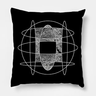 Monochrome abstraction Pillow