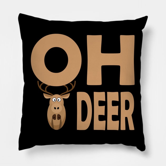 Oh deer design Pillow by Farhad