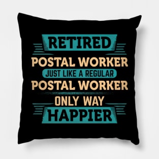 Retired Postal Worker Pillow