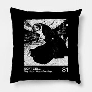 Say Hello, Wave Goodbye / Minimalist Graphic Artwork Design Pillow