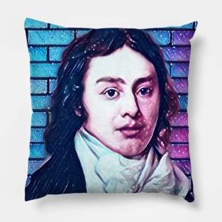 Samuel Taylor Coleridge Snowy Portrait | Samuel Taylor Coleridge Artwork 13 Pillow