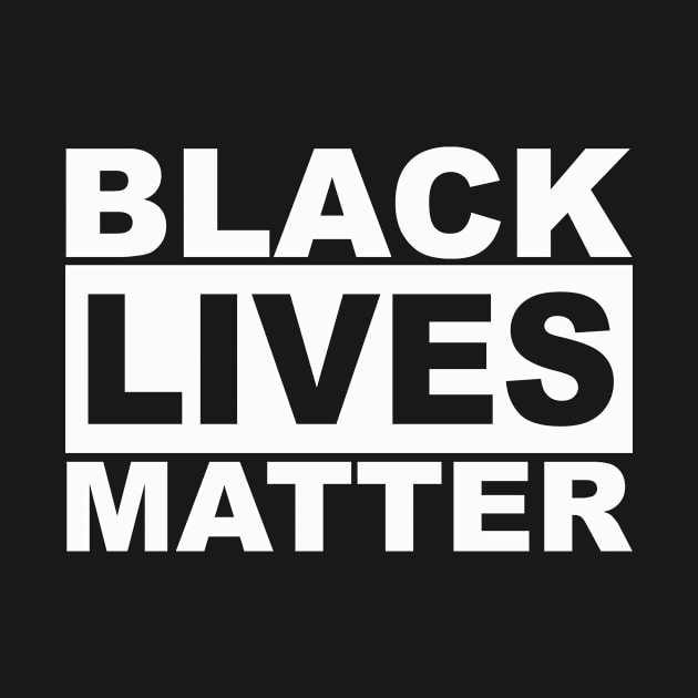 Black Lives Matter Logo (White) by HardyShop