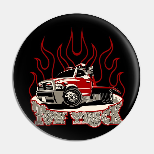 Cartoon tow truck Pin by Mechanik