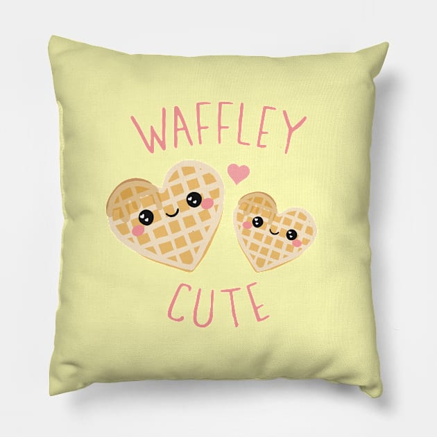 Waffley Cute Pillow by lulubee