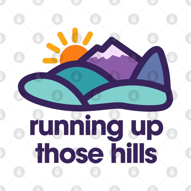 Running Up Those Hills - Mountain trail runner by thedesigngarden