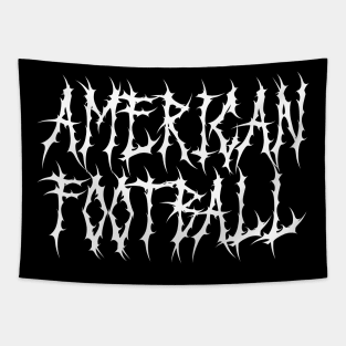 American football Metal Face Typography Tapestry