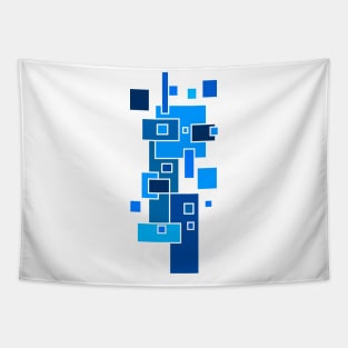 Abstract Color Cube Design Tapestry