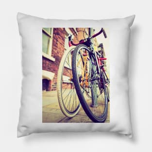 Retro vintage bicycles Pillow