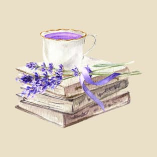 Lavender & Books T-Shirt