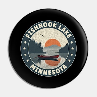 Fishhook Lake Minnesota Sunset Pin