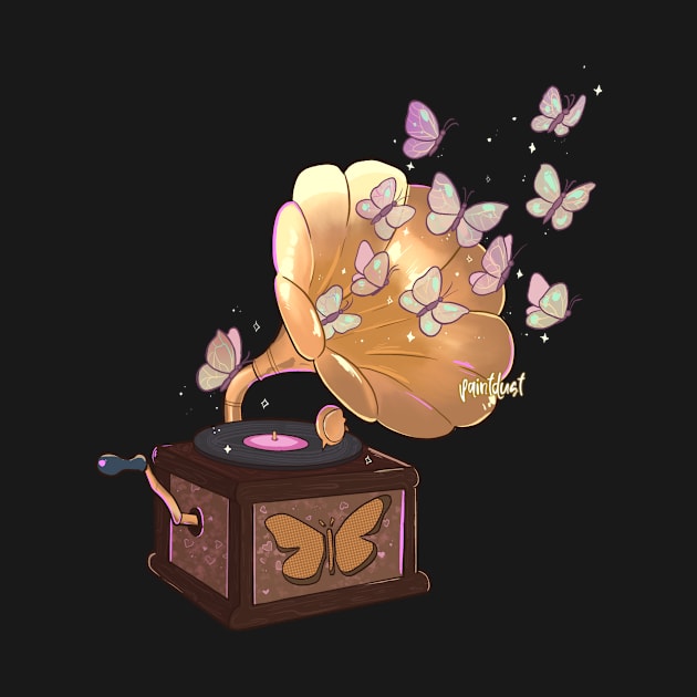 Butterfly Phonograph by paintdust