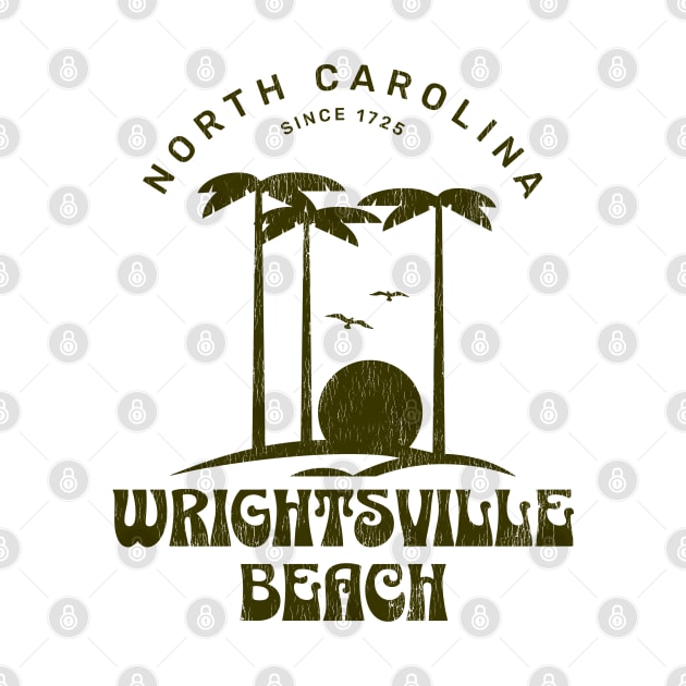 Wrightsville Beach, NC Summertime Vacationing Palm Trees Sunset by Contentarama