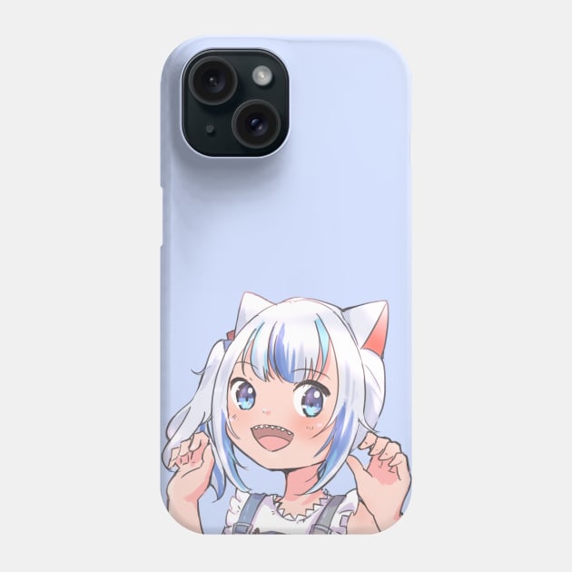 I'm a CAT SHARKK!!! Hololive EN Holo Myth Gawr Gura Phone Case by haloclo18