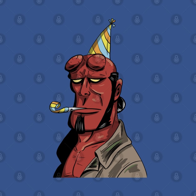 Hellboy Birthday by Black Snow Comics