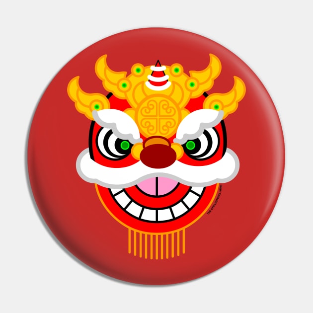 Happy Chinese New Year! The Lion Head Pin by cholesterolmind