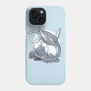 Submarine Encounter: Plesiosaur and Nautilus Phone Case