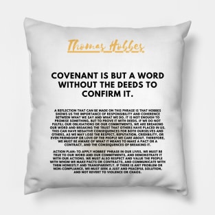 The need for action to fulfill the covenant according to Hobbes Pillow