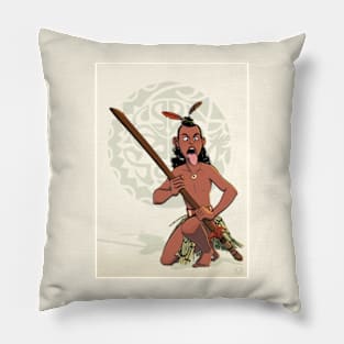 Maori warrior Pillow