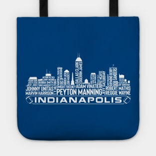 Indianapolis Football Team All Time Legends, Indianapolis City Skyline Tote