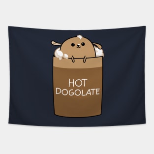 Hot chocolate dog Tapestry