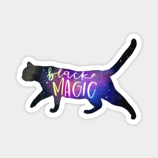 Black Magic Black Cat Holographic mode Magnet