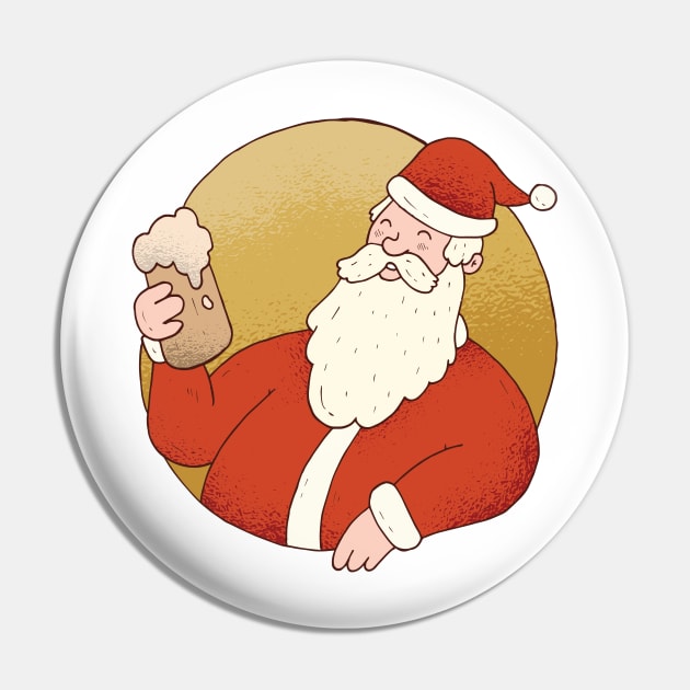 Beer Santa Pin by Babyborn