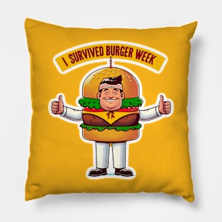 I survived burger week Pillow