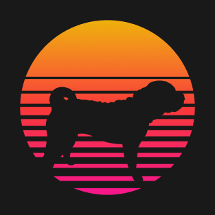 Retro 80s Shar-Pei Sunset T-Shirt