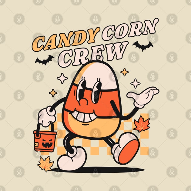 Candy Corn Crew Halloween - Retro Vintage Candy Corn Costume by OrangeMonkeyArt