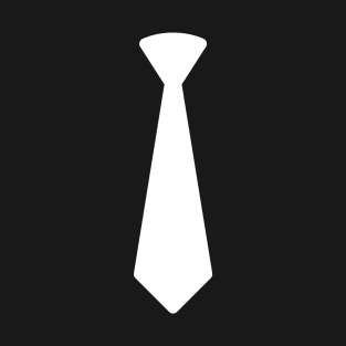 Funny Humor White Tie T-Shirt