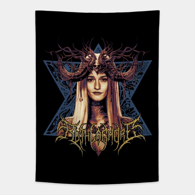 Black Metal Ruth Langmore Tapestry by BolaMainan