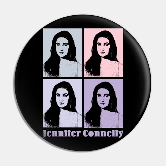 Jennifer Connelly 80s Pop Art Pin by KERIKIL