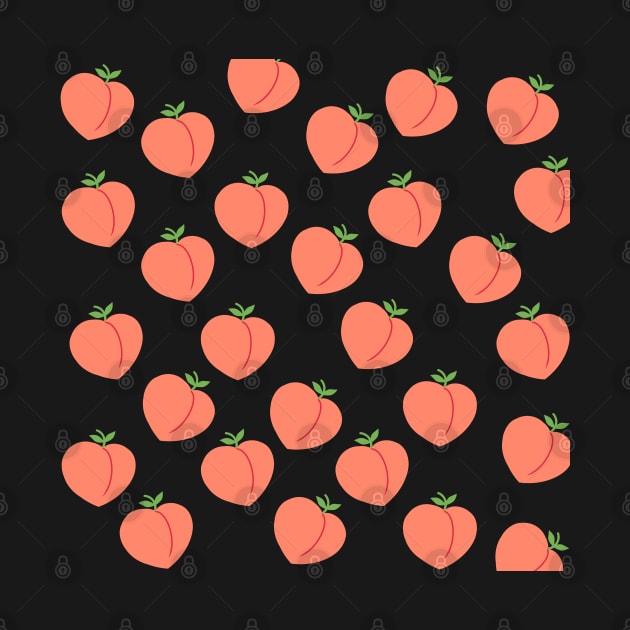 Cute Peach Pattern by Petalprints