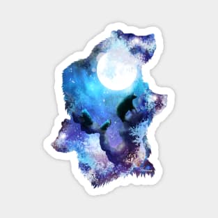 Moon Bears Magnet