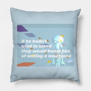 Squid man motivational sponge quote Pillow
