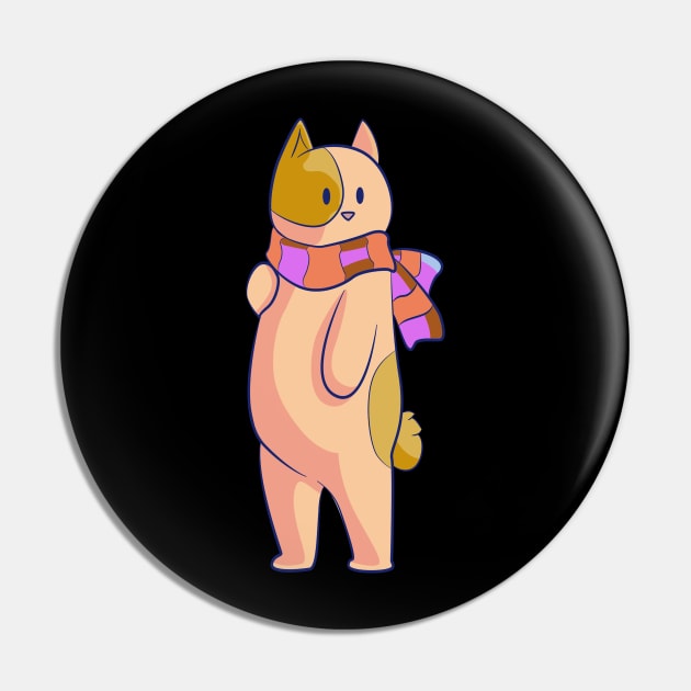 Funny Cat Pin by Shreedigital 