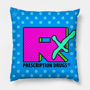 Pharmacy Pop Art 80s 90s MTV Parody Pillow