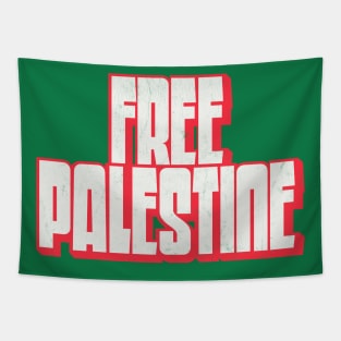 Free Palestine // Retro Style Design Tapestry