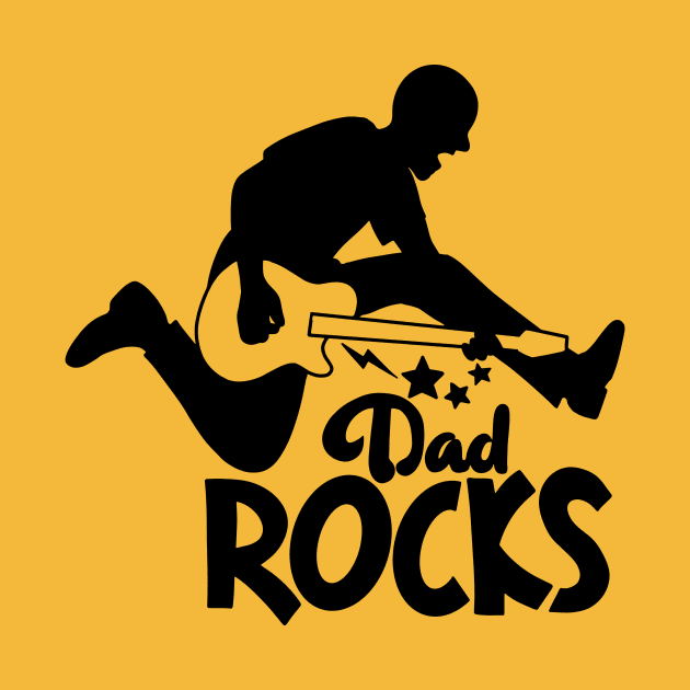 my dad rock  fathers day quotes design. Father's Day  banner and giftcard by 9georgeDoodle