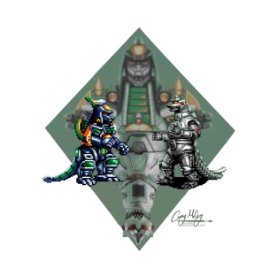 Mechagodzilla VS Dragonzord T-Shirt